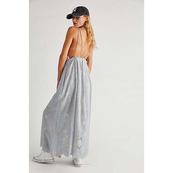 Free People Rosalia Embroidered Apron Maxi Dress - Picture 4 of 7